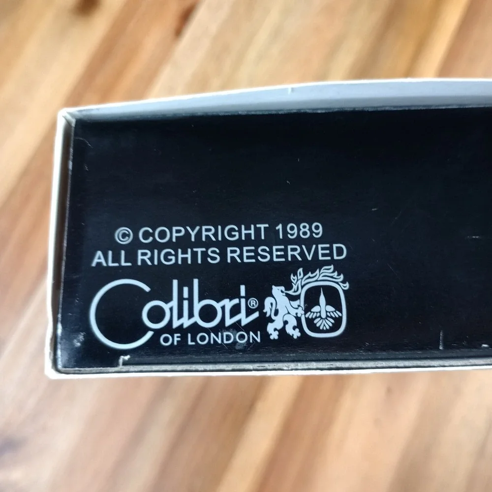 Vintage Colibri Ashtray 2pc Stainless Steel Black‎ Base 2 Cigar 2 Cigarette 1989